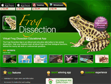 Tablet Screenshot of frogvirtualdissection.com